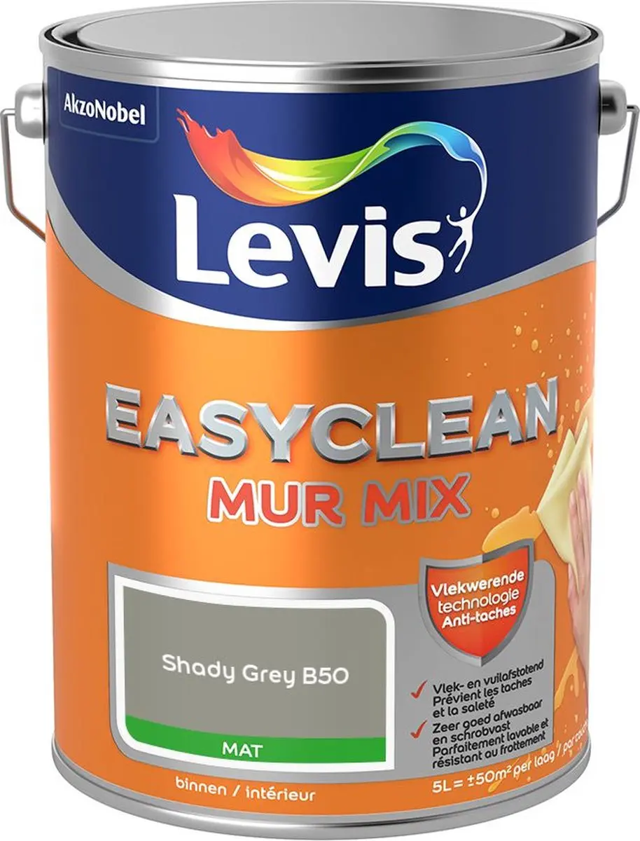 Levi's Easyclean Mur Mat Mix Shady Grey B50