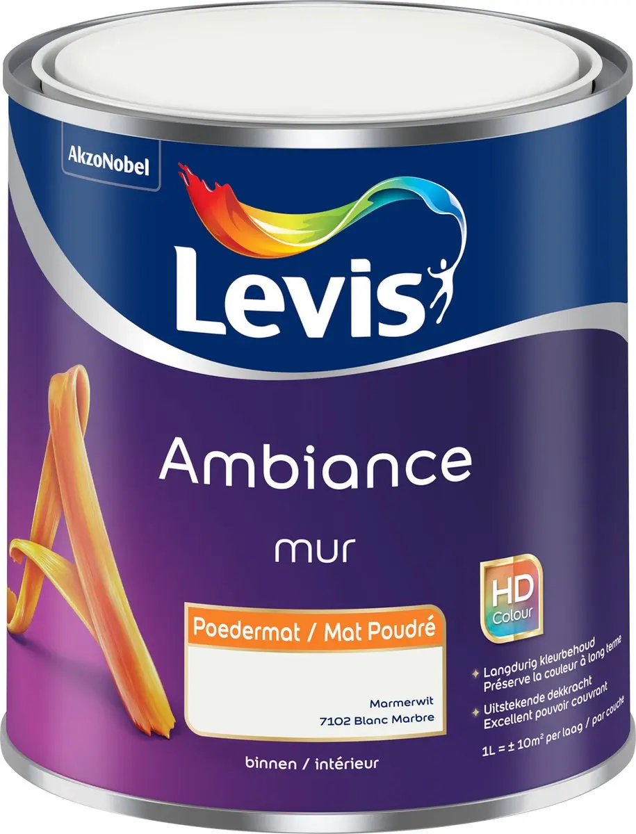 Levi's Ambiance Mur Poedermat Leliewit 1L