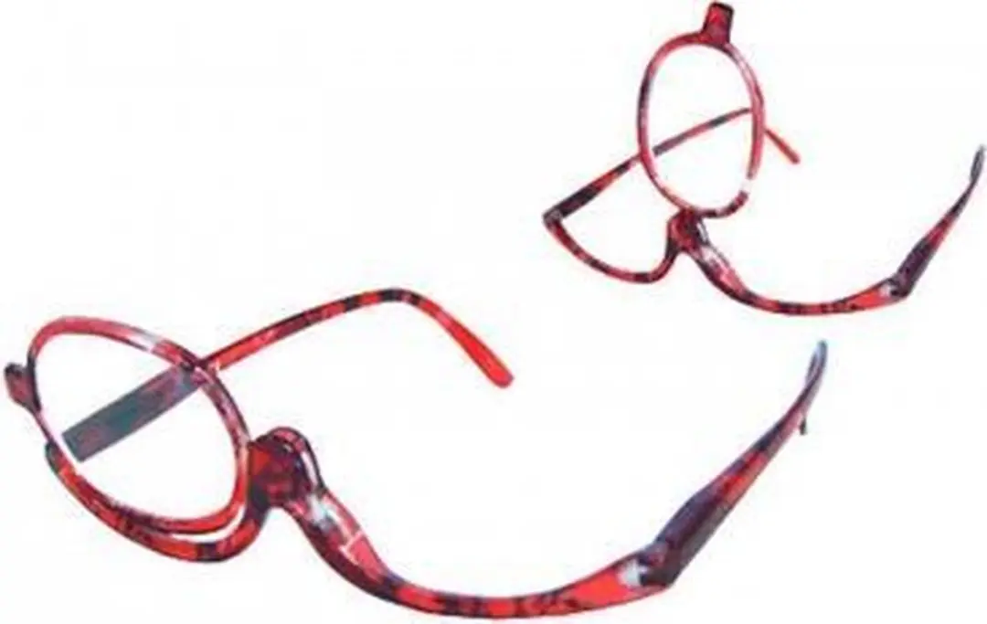 Make-up bril rood + 4.0