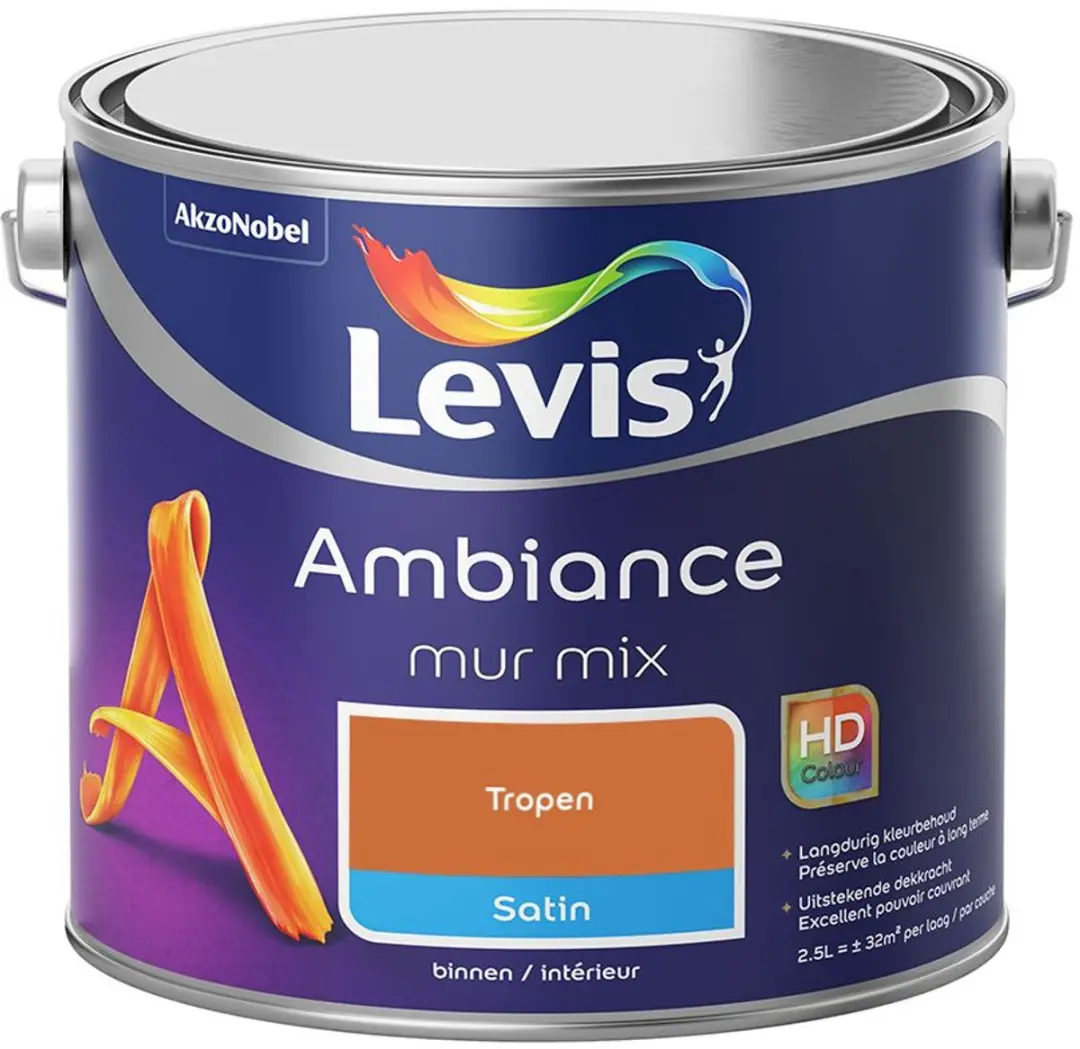 Levi's Ambiance Mur Satin Mix Verf 2,5L