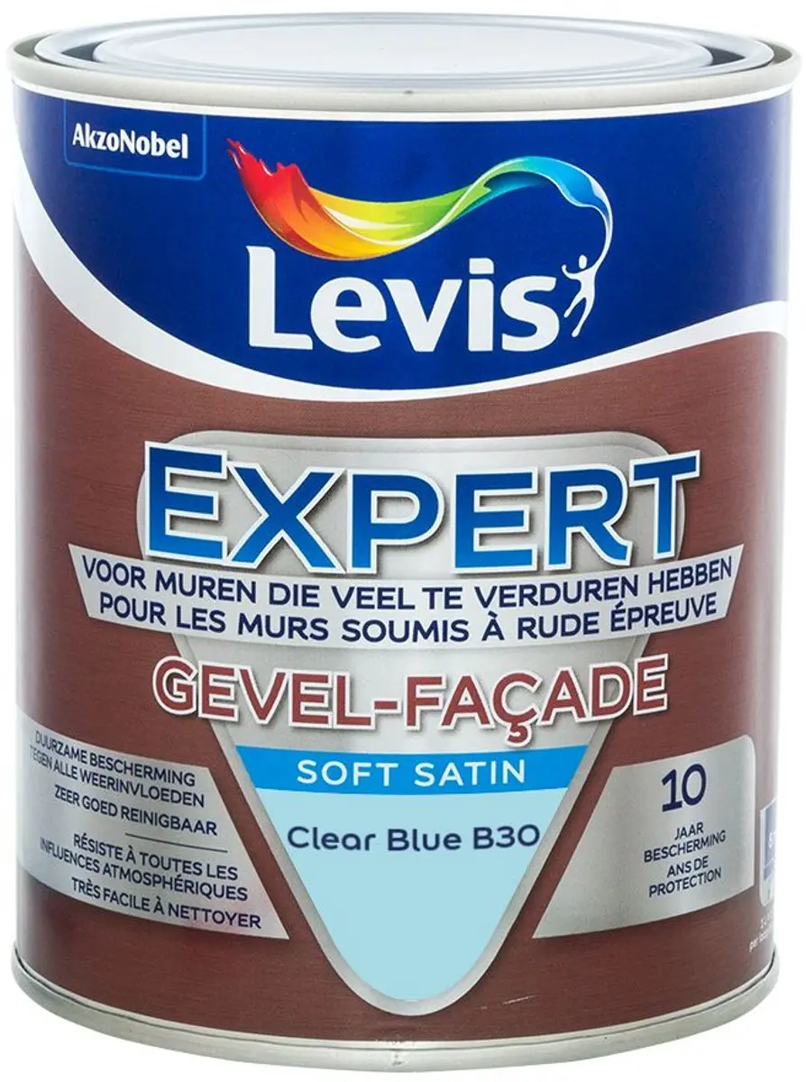 Levi's Expert Gevel Mix Clear Blue B30 Mengverf 1L