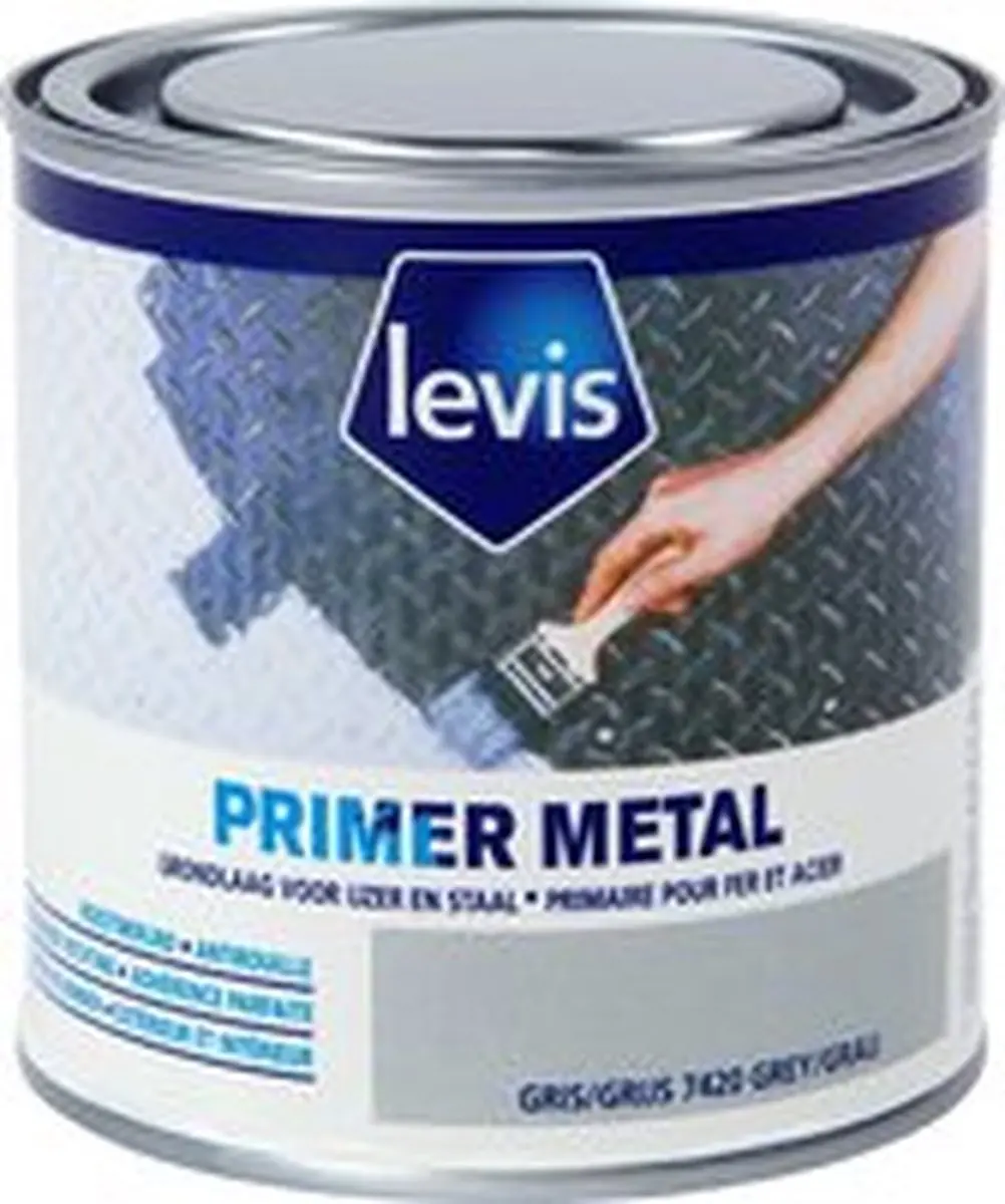 Levi's Primer Metaal Wit 0,25L