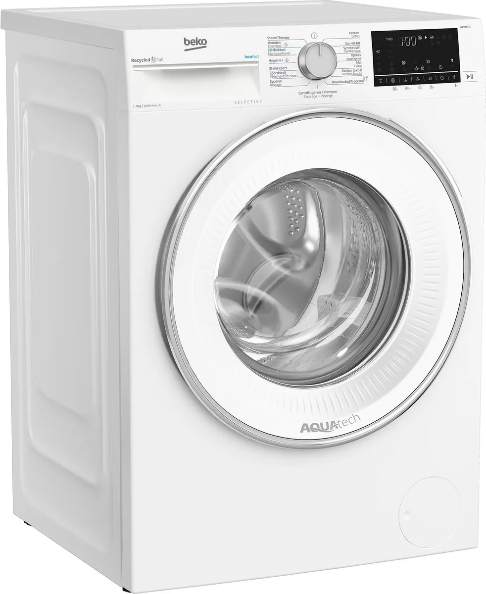 Beko B5WT594108W2 Wasmachine 9 kg 1400 RPM - Wit - afbeelding 6 van 6