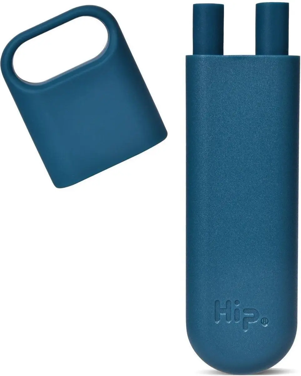 HIP OBP Squeaky Clean Rietje met Houder - Siliconen - Groen