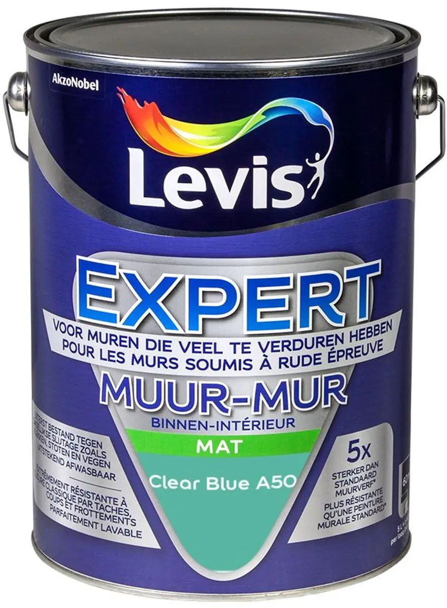 Levi's Expert Muur Binnen Mix Clear Blue A50 Mengverf 5L