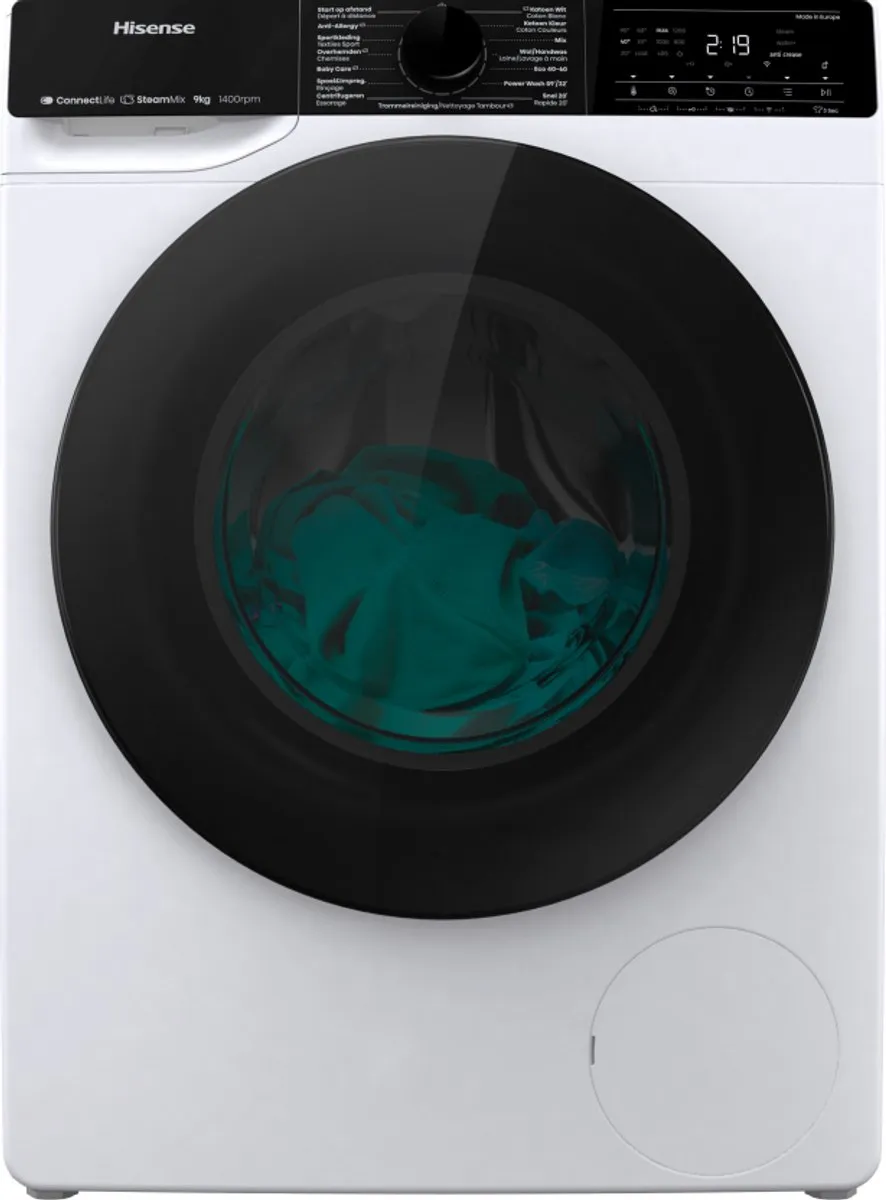 Hisense WF5V943BW/BLX Wasmachine Voorlader 9 kg 1300 RPM