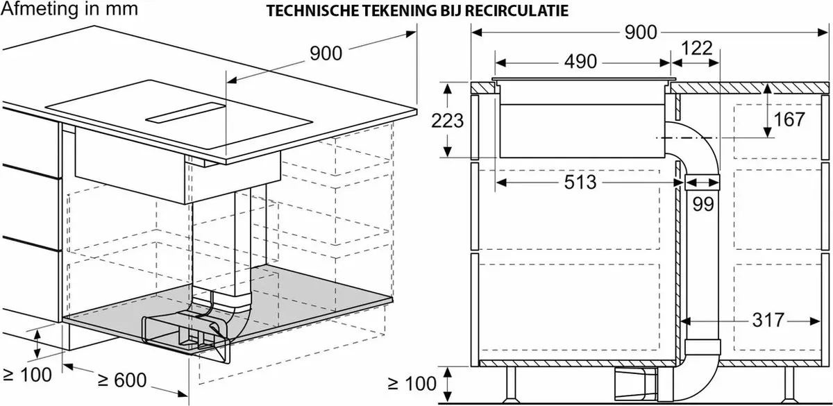 Siemens ED751HQ26E Inductiekookplaat 71cm - 4 Zones - Zwart