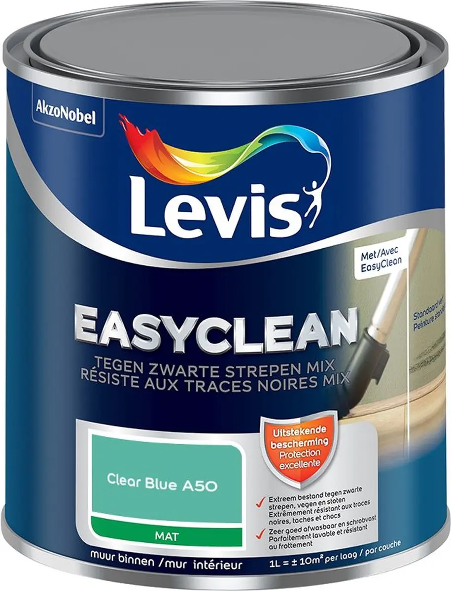 Levi's Easyclean Tegen Zwarte Strepen Mengverf Clear Blue A50
