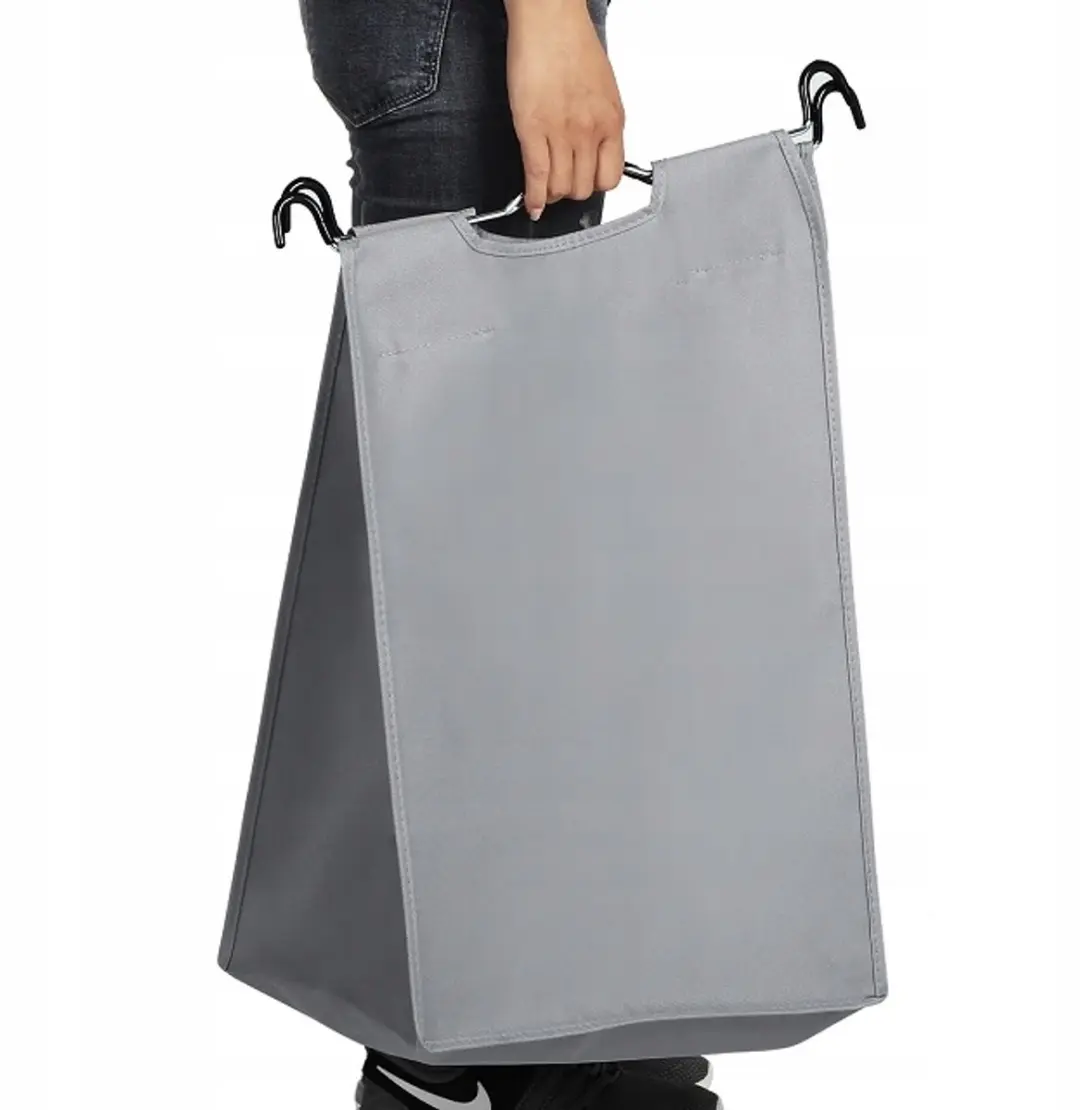 Songmics Wasmand Organizer 4-Vaks 138L - Grijs op wielen