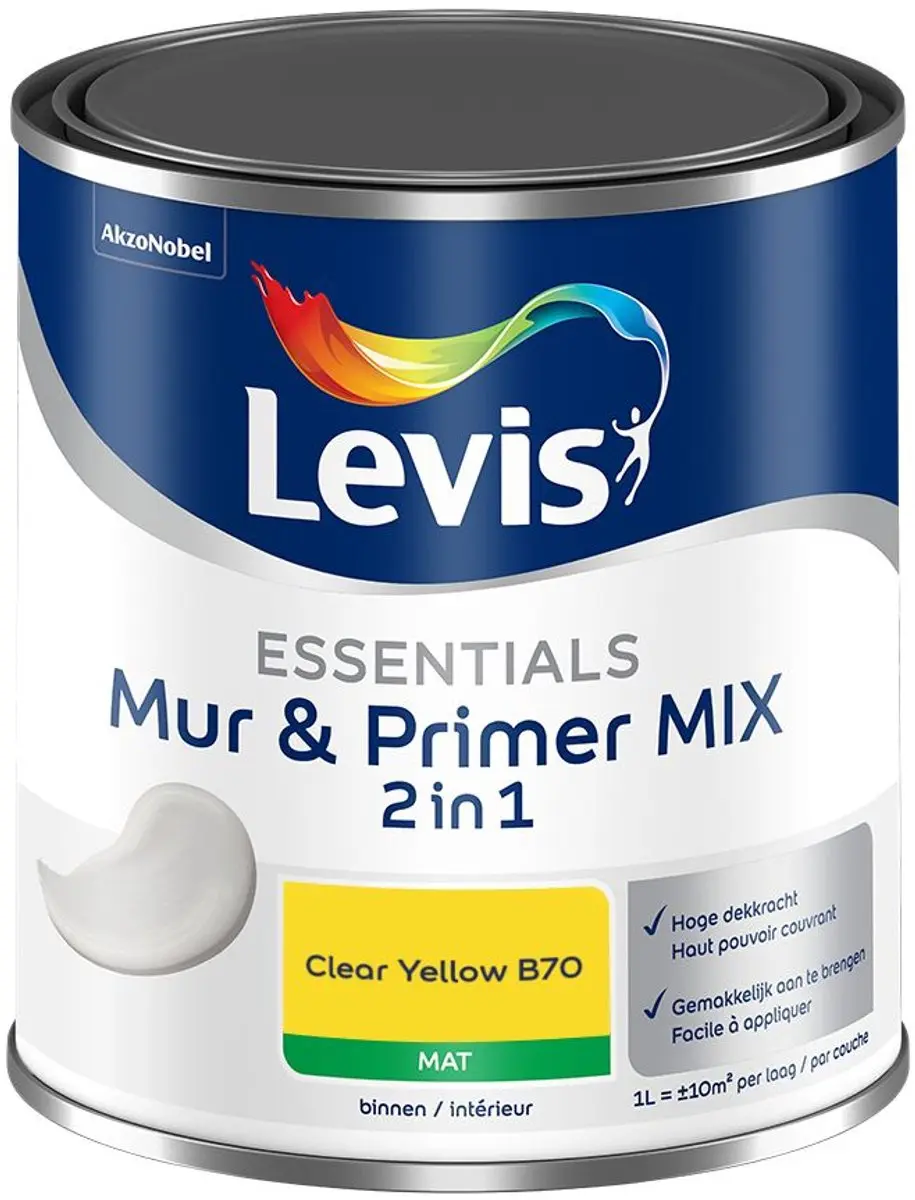 Levi's Essentials Mur & Primer Mix Clear Yellow B70 Mengverf 1L