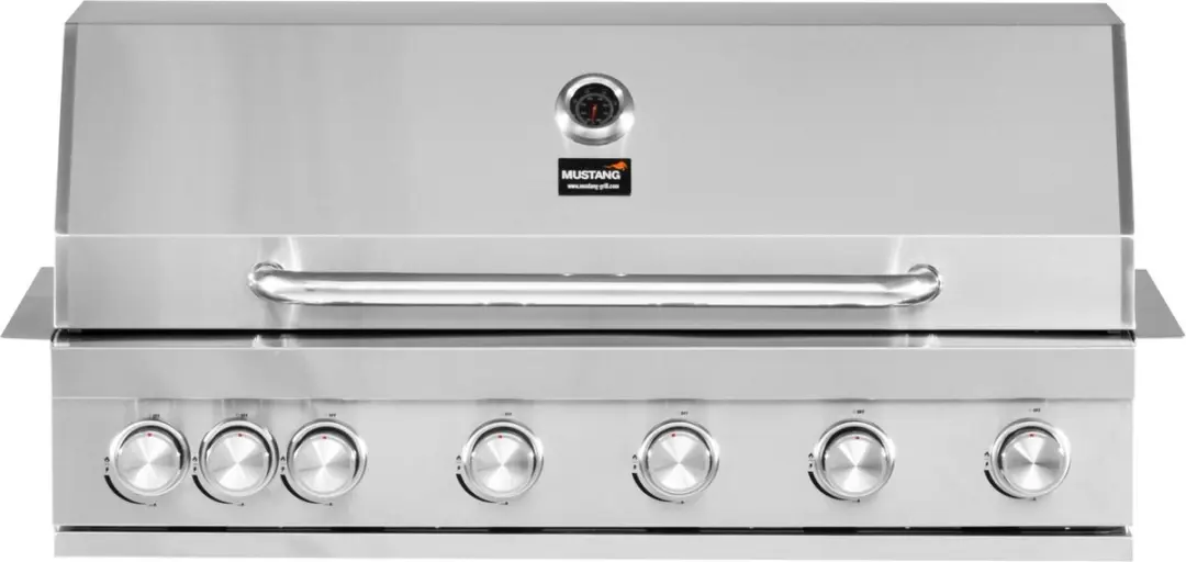 Mustang Pearl 4 Inbouw BBQ 92,5cm - 4 Branders - RVS