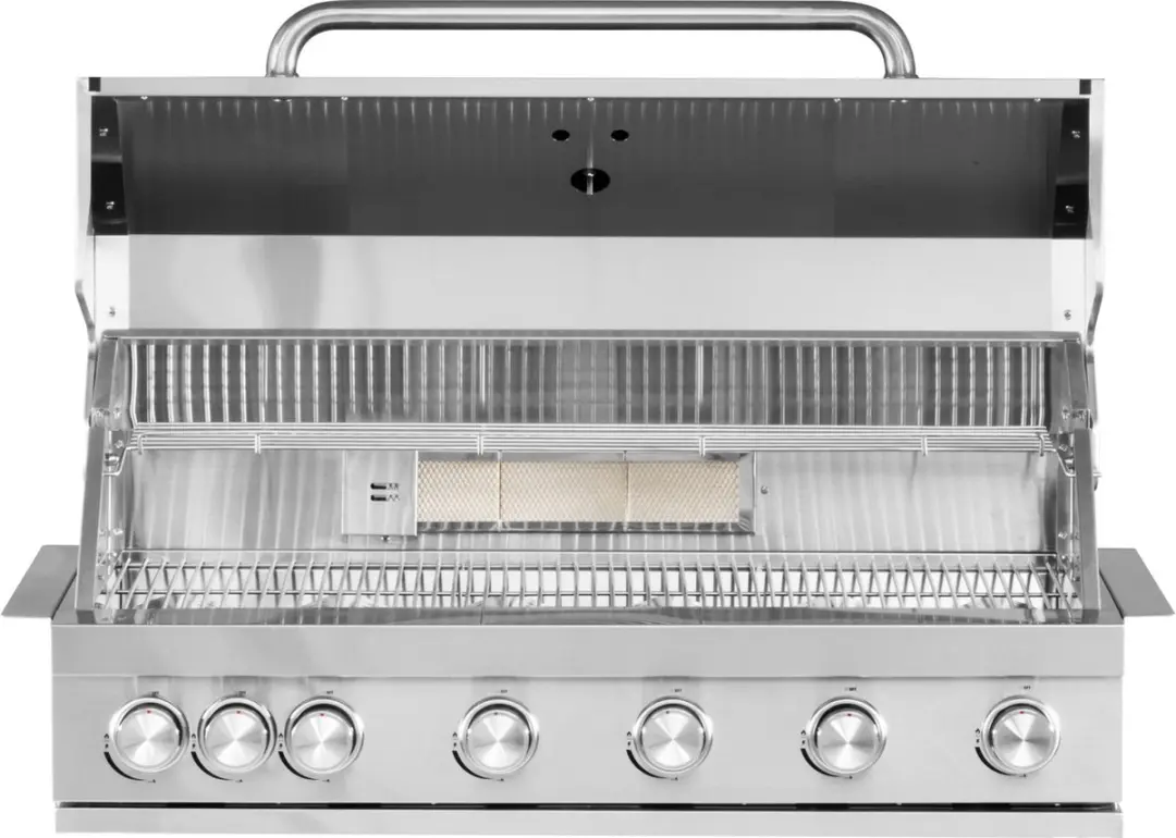 Mustang Pearl 4 Inbouw BBQ 92,5cm - 4 Branders - RVS