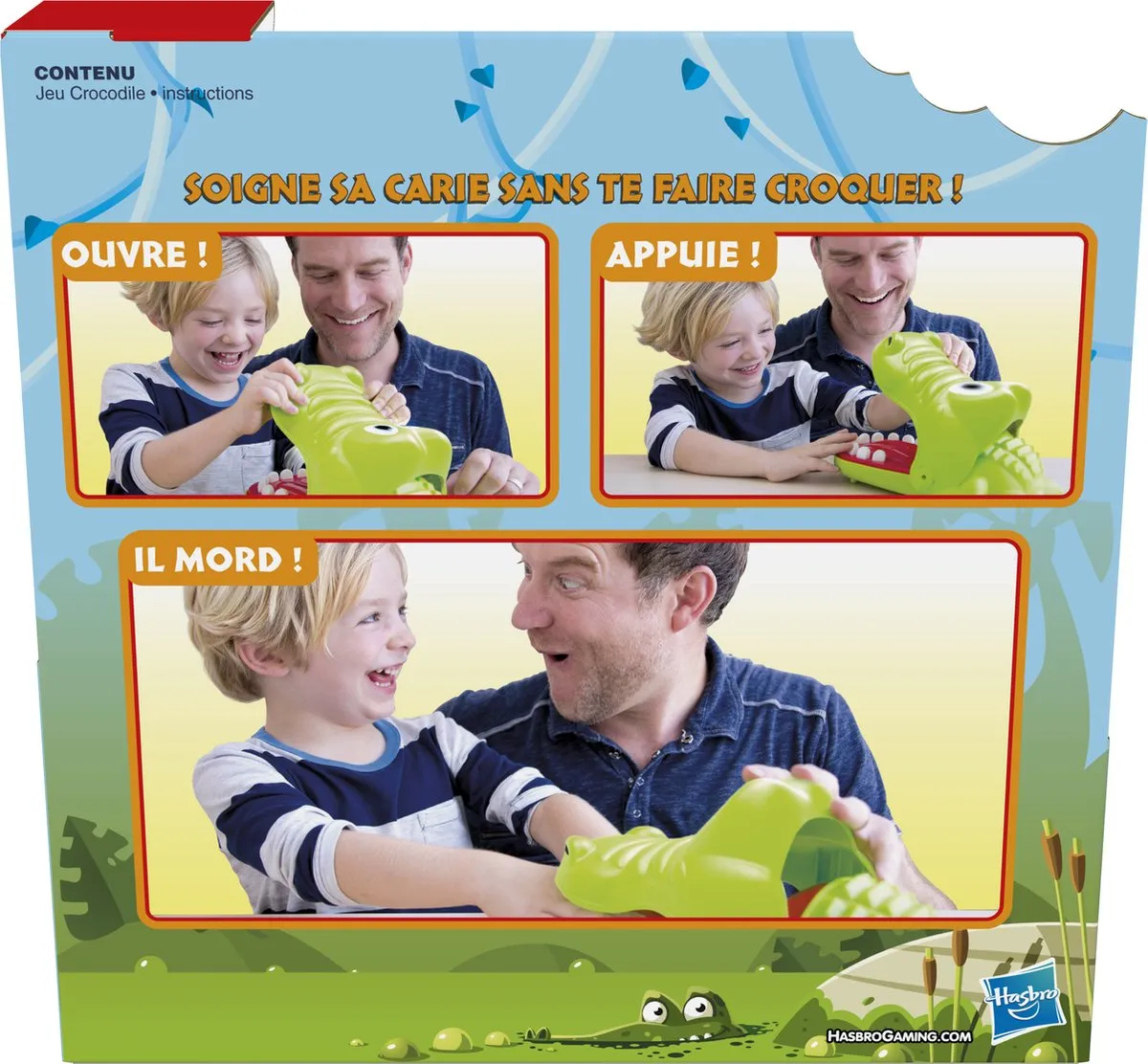 Hasbro Krokodil met Kiespijn Actiespel - 4 Spelers