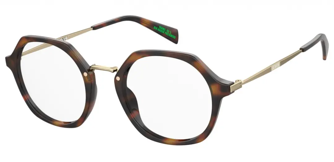 Levi's LV 1070 Havana 48/21/140 WOMAN Brilmonturen