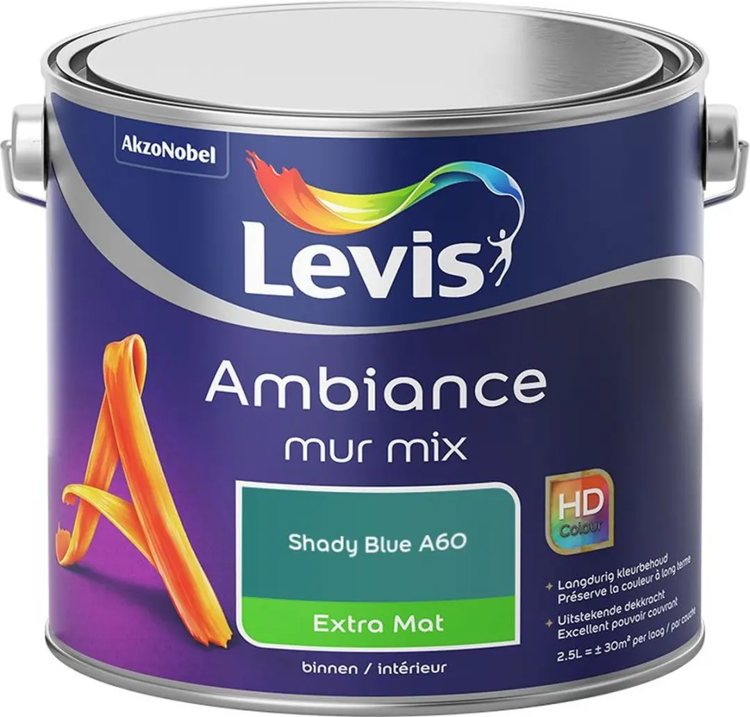 Levi's Ambiance Mur Extra Mat Mix Shady Blue A60