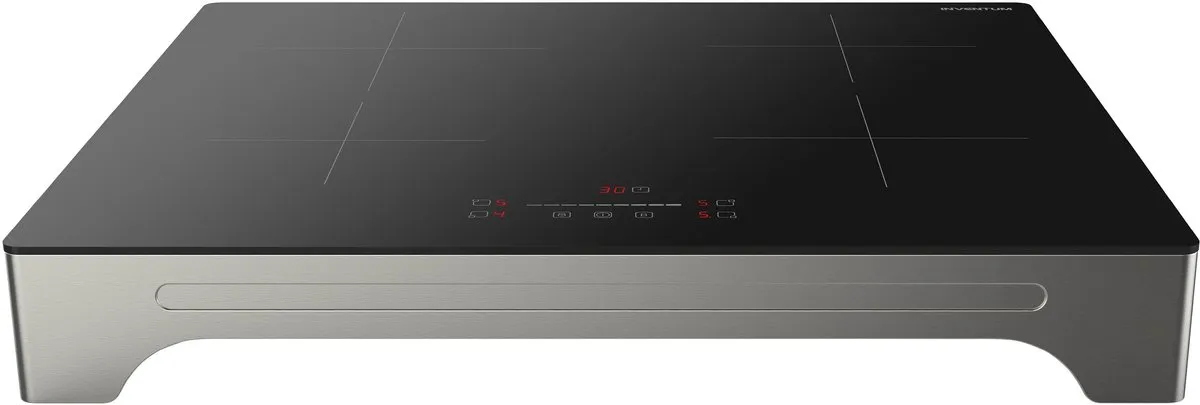 Inventum VKI6010ZIL Vrijstaande Inductiekookplaat 4 Zones - 2600W - Zilver/Zwart