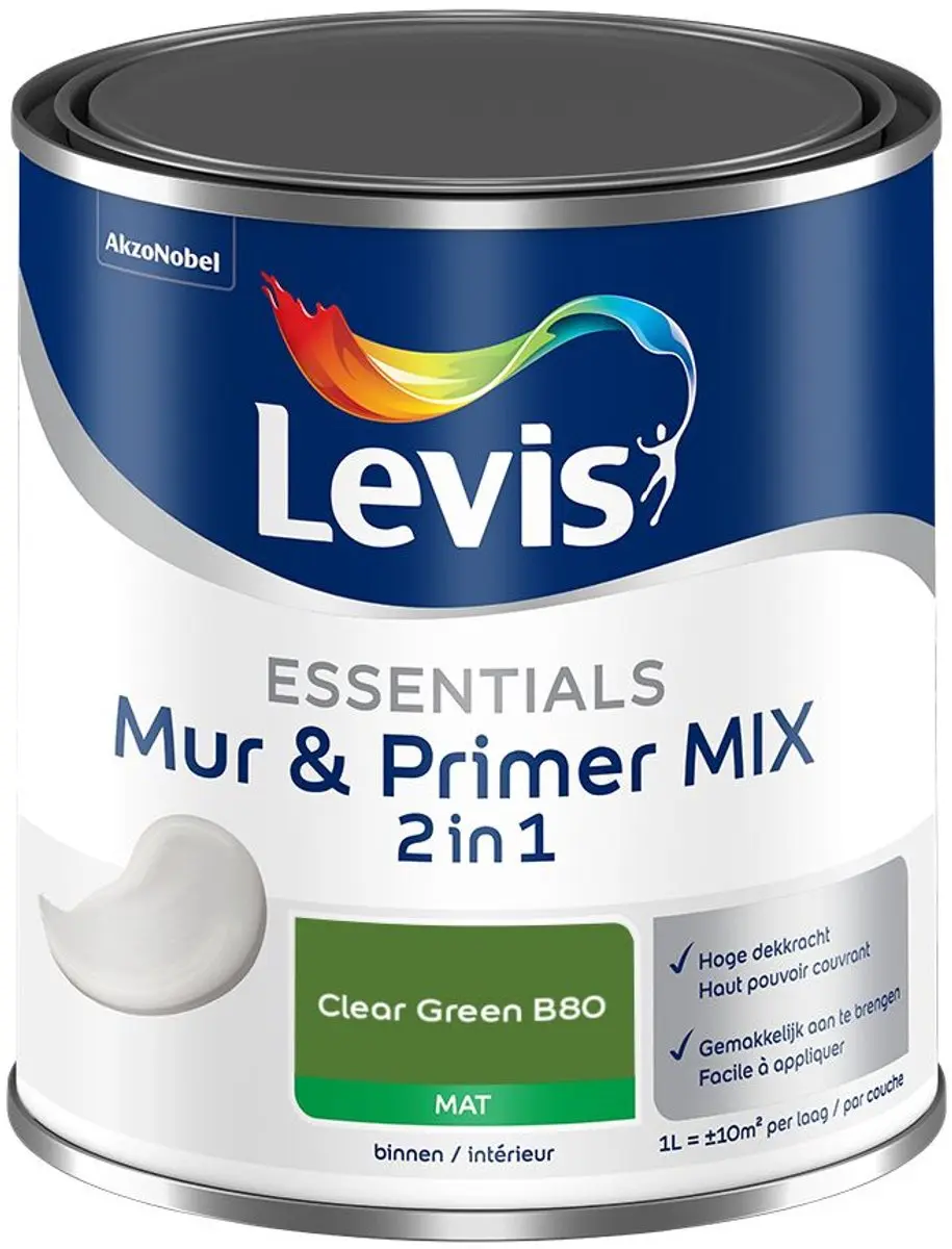 Levi's Essentials Mur & Primer Mix Clear Green B80 Mengverf 1L
