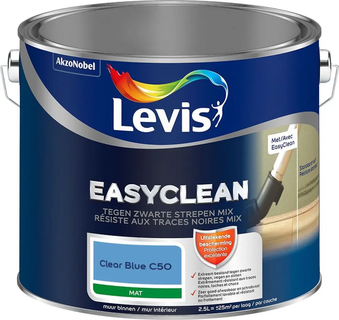 Levi's Easyclean Tegen Zwarte Strepen Mix Clear Blue C50