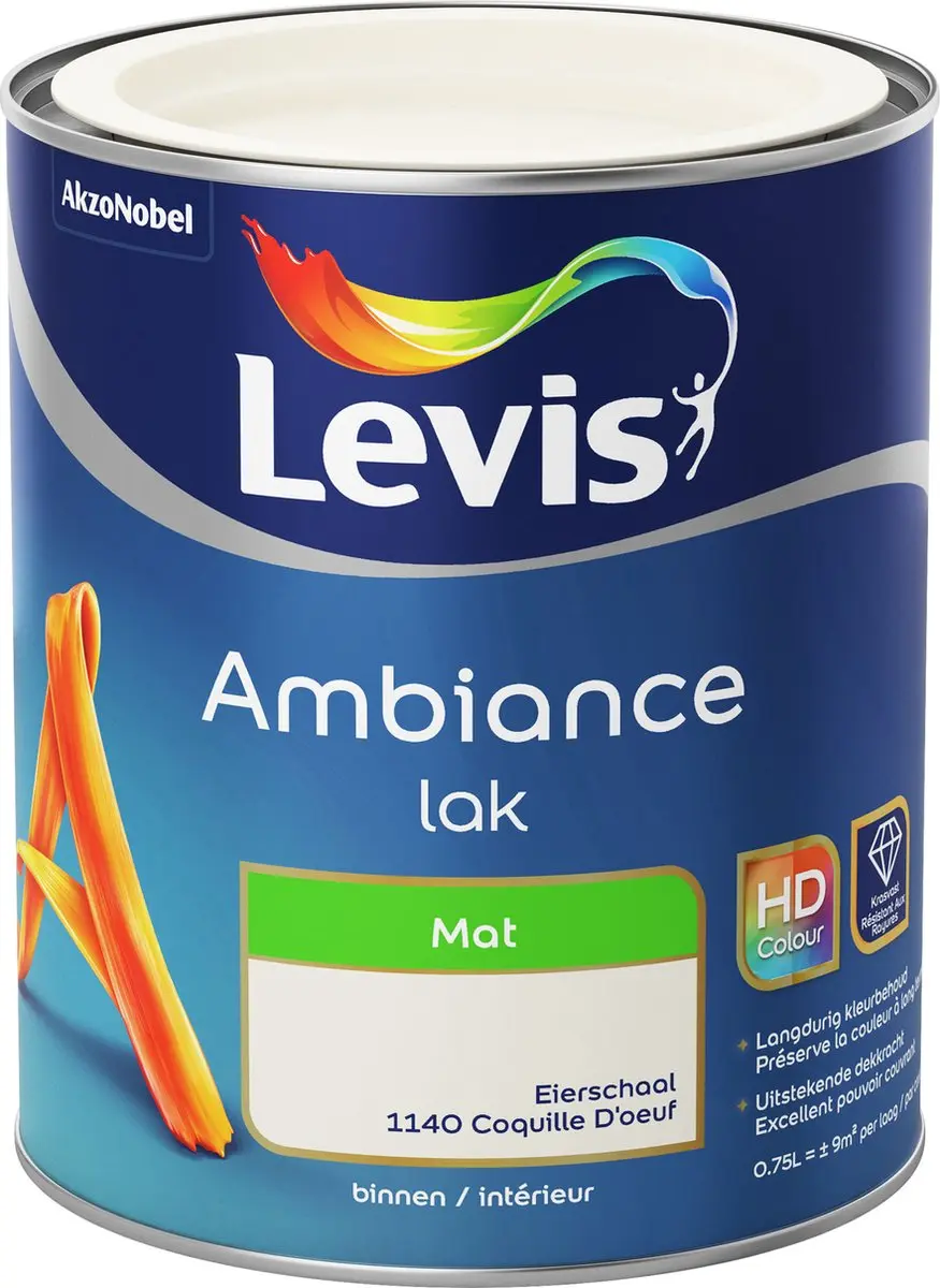 Levi's Ambiance Lak Mat Eierschaal 0,75L