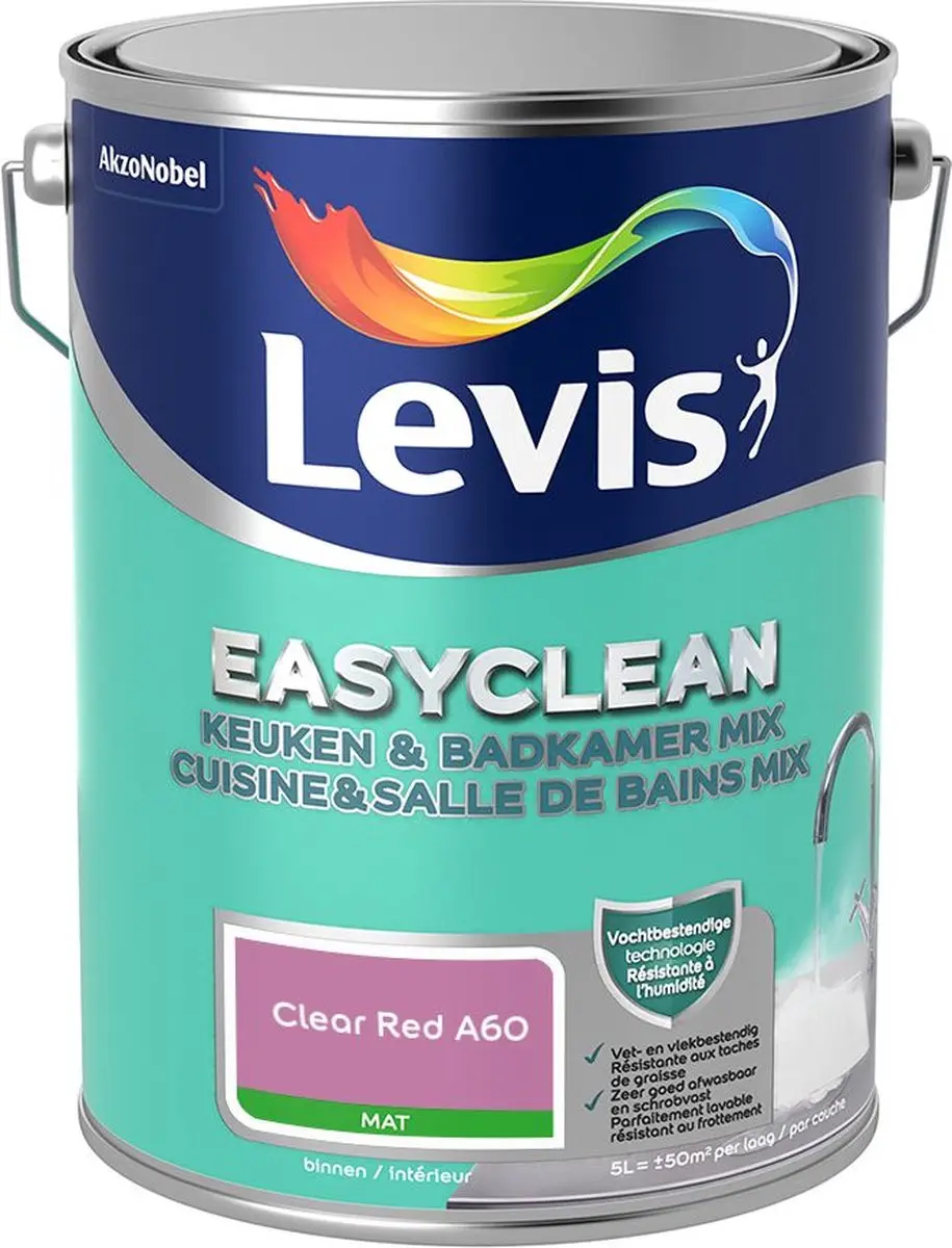 Levi's Easyclean Mengverf Clear Red A60