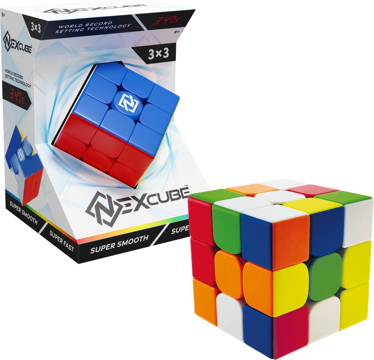Goliath Nexcube 3x3 Kubus - Breinbreker Puzzel - Speedcube - kubus - De snelste speedcube op de markt!
