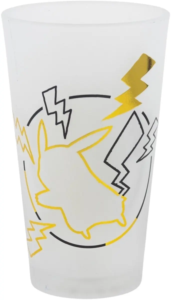 Pokémon Decoratieve Glazen 480ml - 2 Stuks - Goud/Zwart