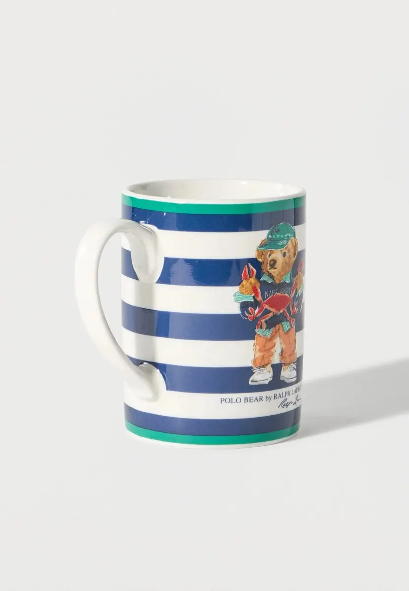 Polo Ralph Lauren Seaside Crab Bear Mok - 410ml - Wit/Multicolor