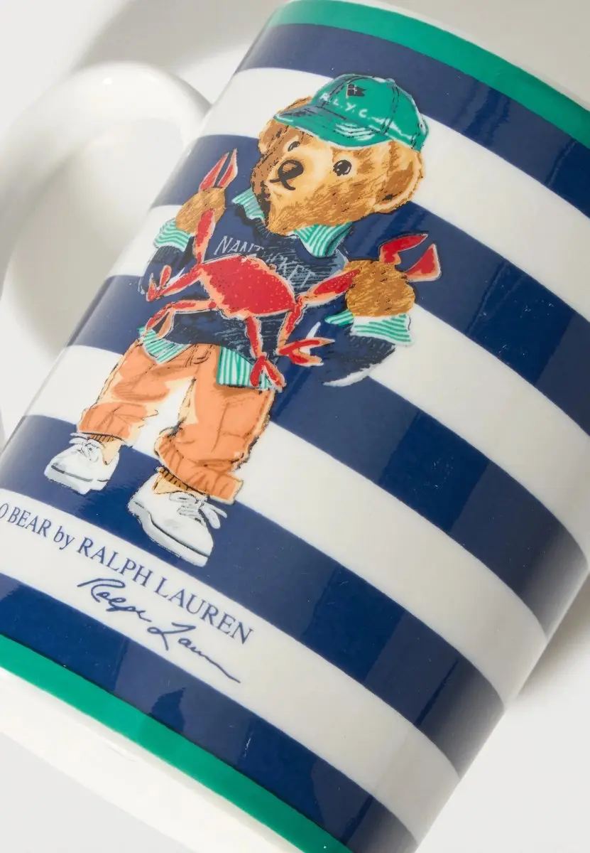 Polo Ralph Lauren Seaside Crab Bear Mok - 410ml - Wit/Multicolor