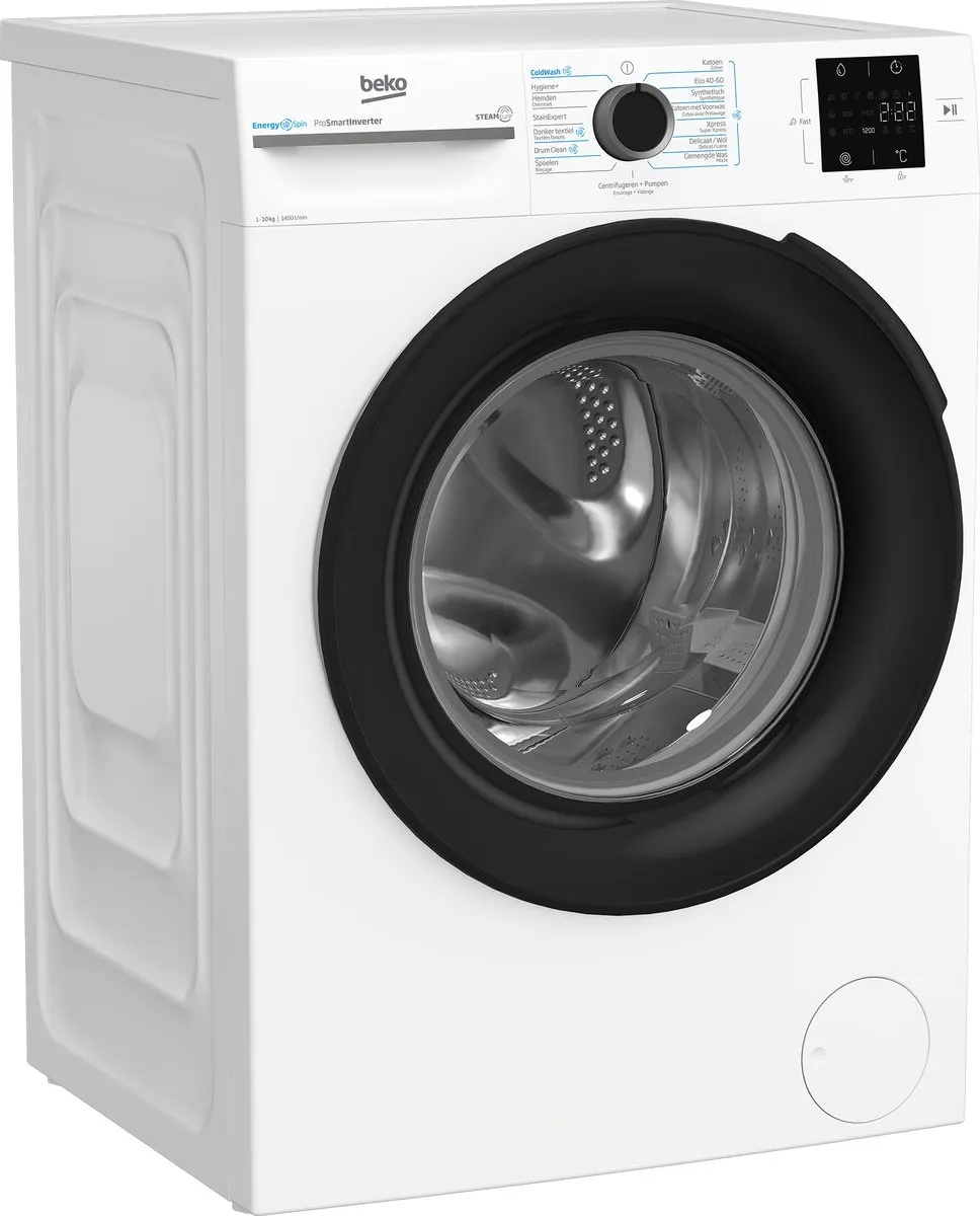 Beko BM3WFT31041W EnergySpin Wasmachine 10 kg - Wit