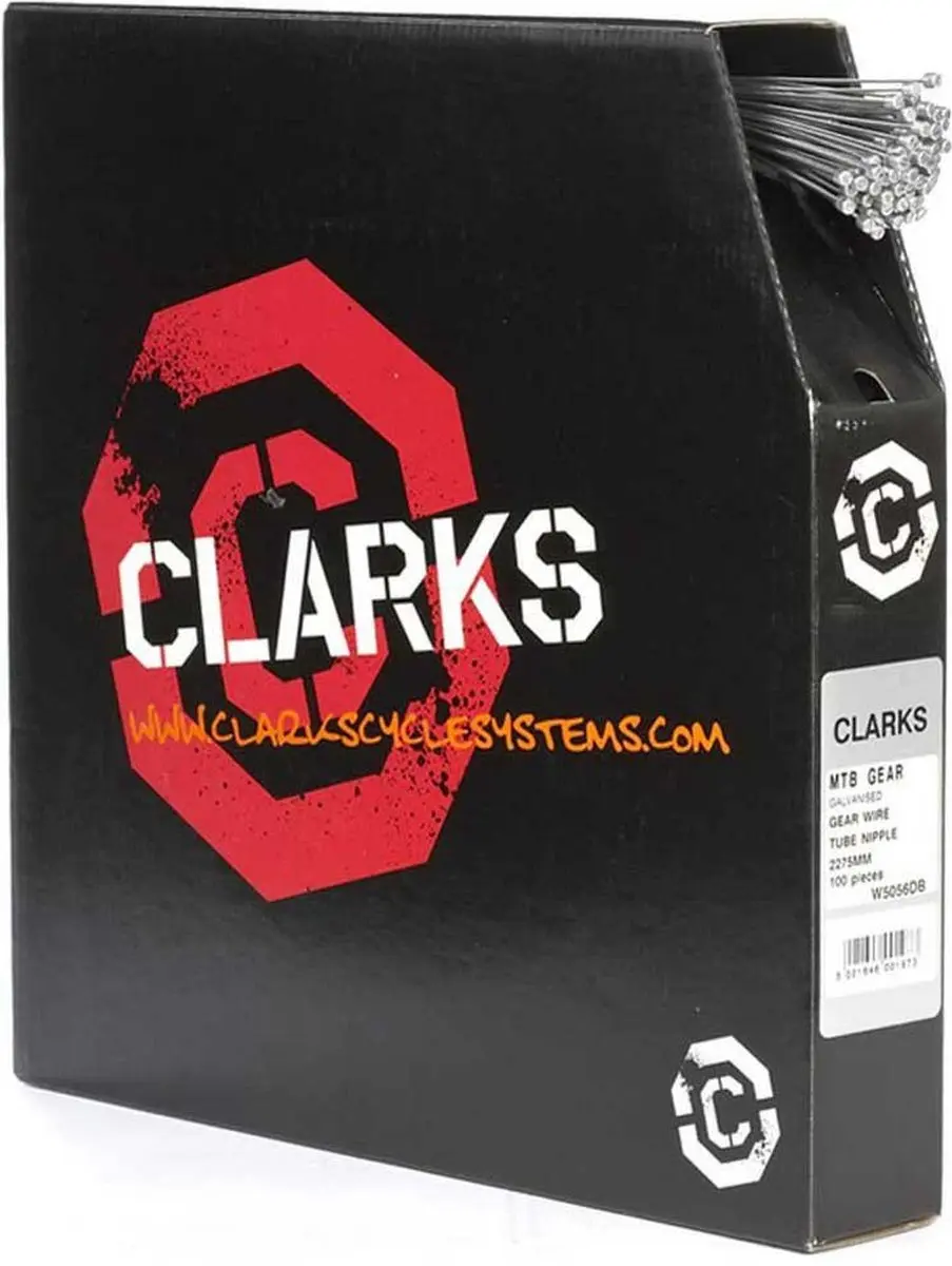 Clarks Long Life RVS Versnellingskabel 2275mm - Zwart