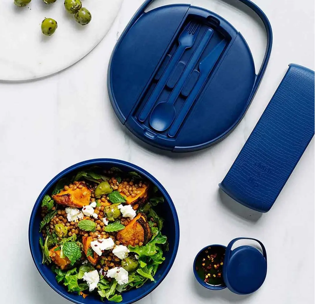 Hip Clutch Lunchbox 6-delig - Blauw - MPN 0810045882116