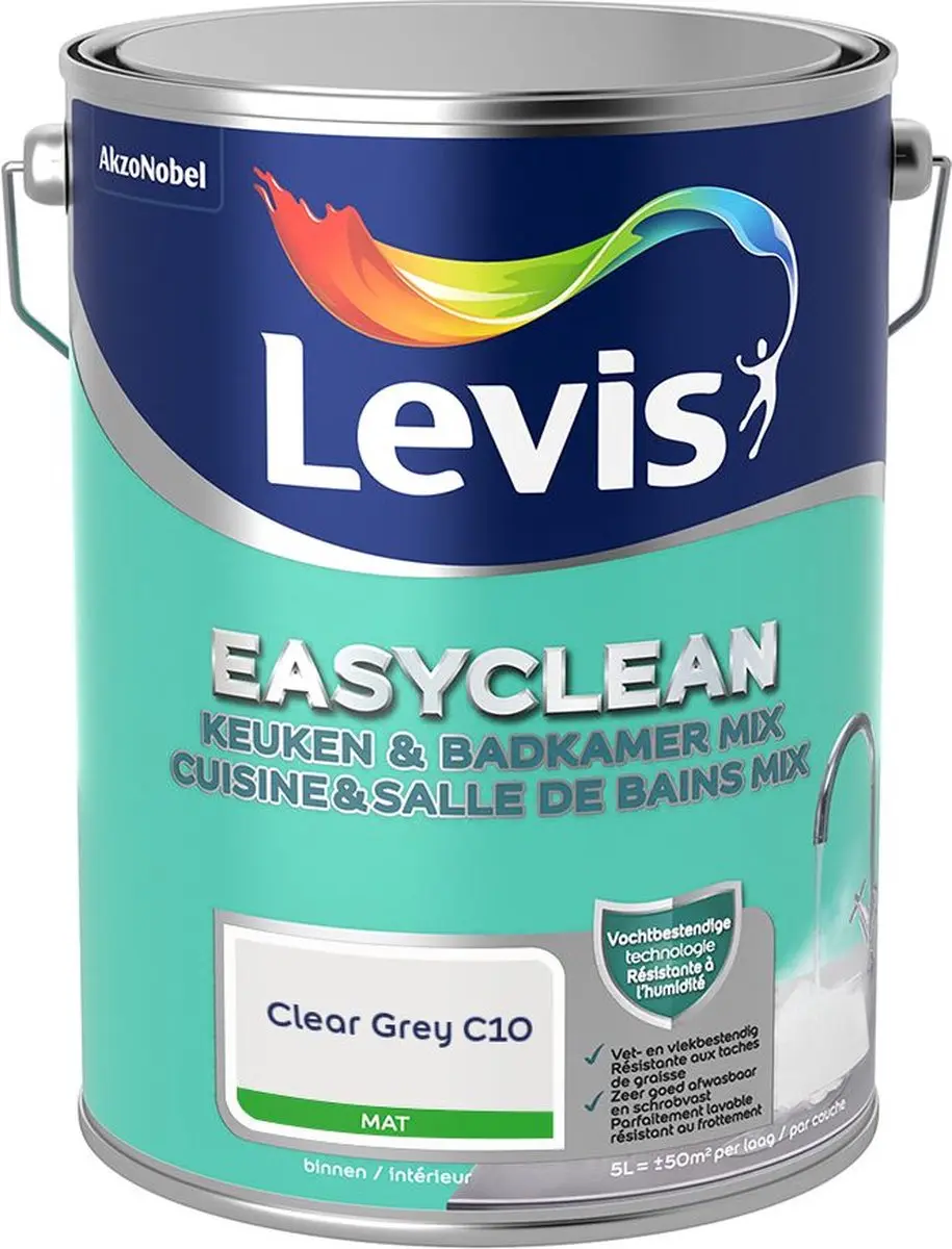 Levi's Easyclean Mengverf Clear Grey C10