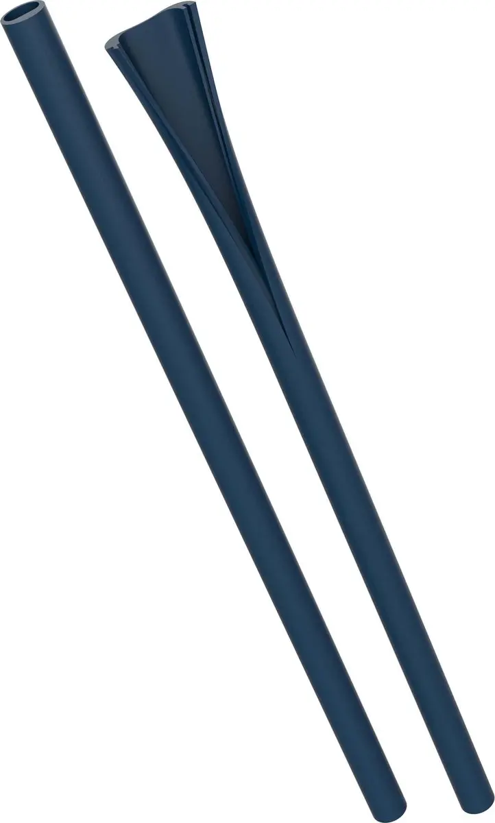 Hip Squeaky Clean Straw Siliconen Rietje - 3 Stuks - Donkerblauw