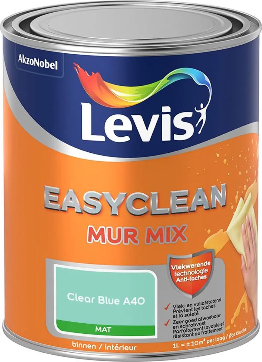 Levi's Easyclean Mur Mat Mix Clear Blue 1L