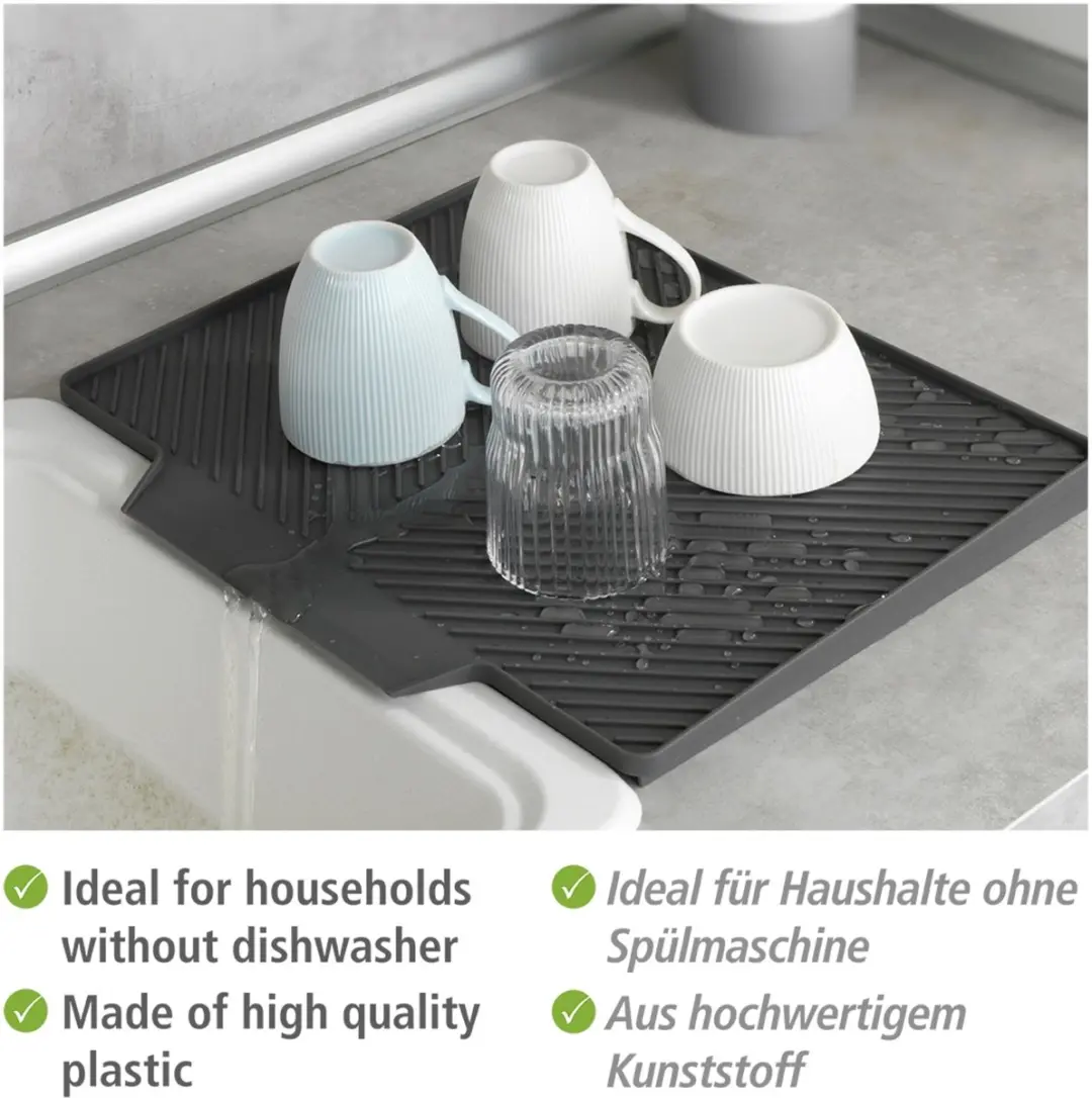 Wenko Nelia Afdruipmat 34x40cm - Grijs - afbeelding 6 van 6