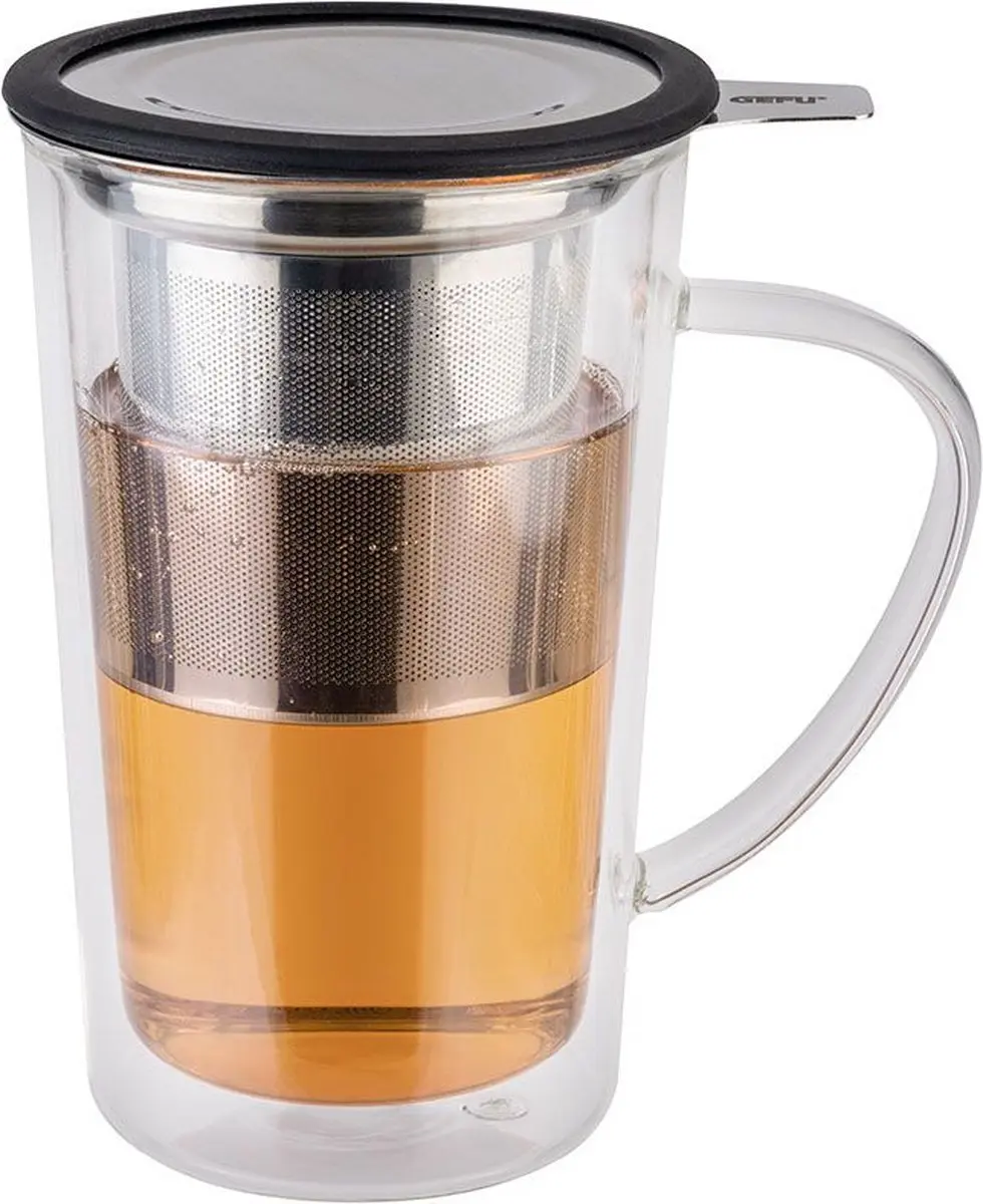 GEFU Theeglas met filter MIRA 0.24L