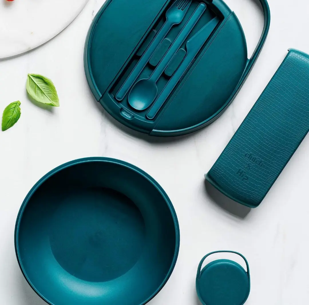Hip Clutch Lunchbox - 6-delig - Jade