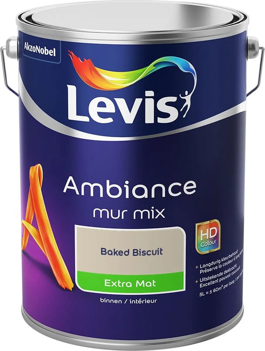 Levi's Ambiance Mur Extra Mat Mix Baked Biscuit Mengverf 5L