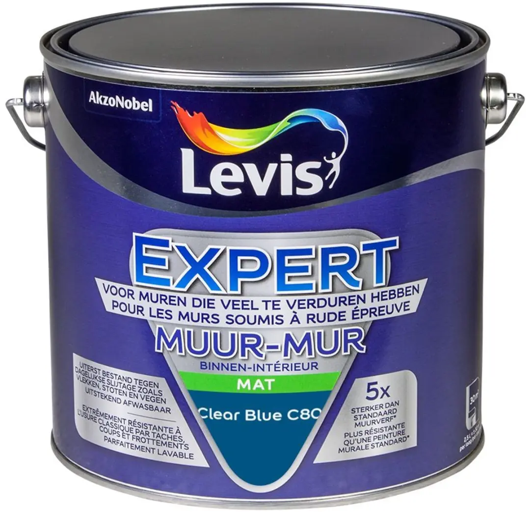 Levi's Expert Muur Binnen Mix Clear Blue C80 Mengverf 2,5L