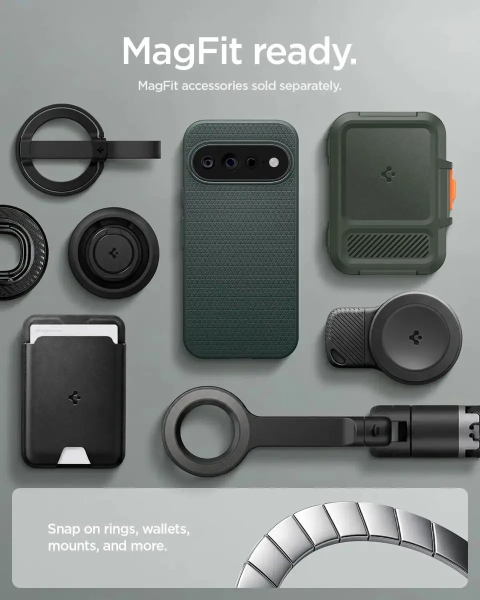 Spigen Liquid Air MagFit ACS11863 Hoesje - Google Pixel 11 Pro XL - Groen