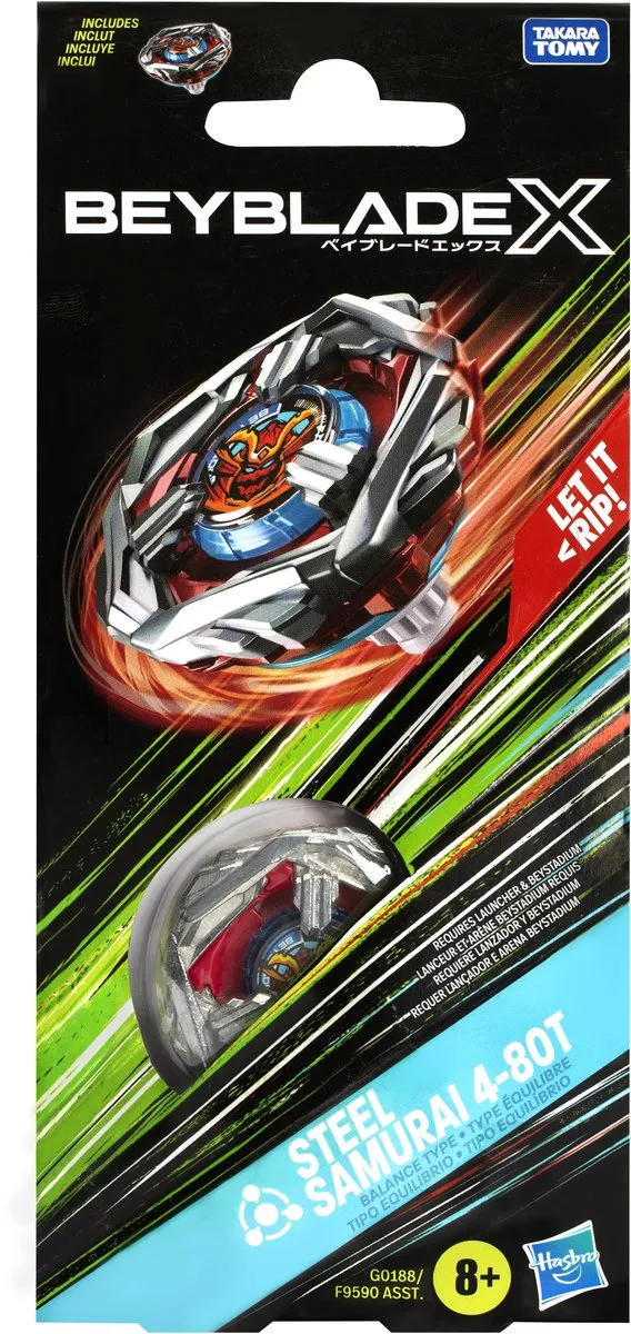 Hasbro Beyblade X Top Spinner Steel Samurai - Multicolor