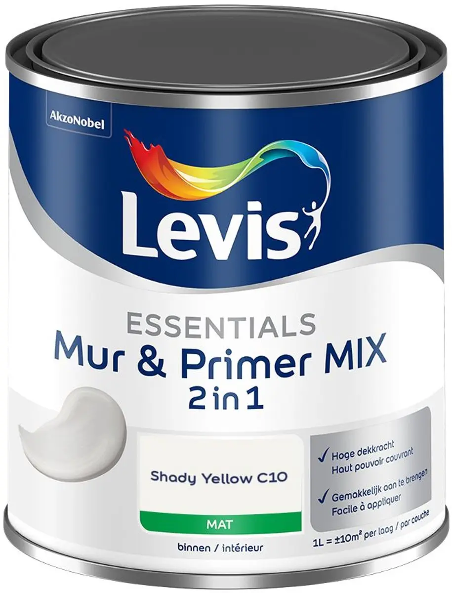 Levi's Essentials Mur & Primer Mix Shady Yellow C10 Mengverf 1L