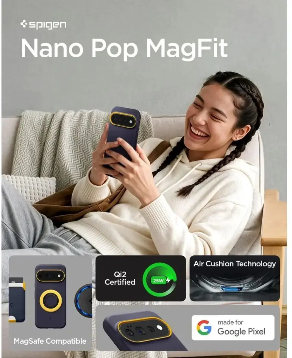 Spigen Nano Pop MagFit ACS11434 Hoesje - Blauw