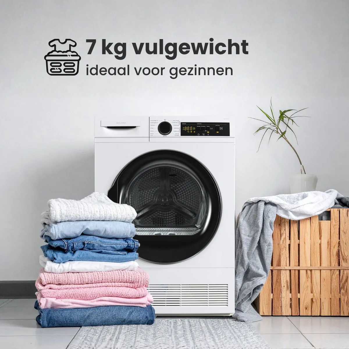 Salora DRYER75B - Condensdroger - Wasdroger - Droger - 7 kilo - Energie Label G