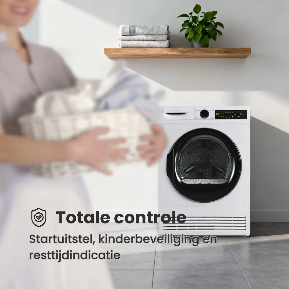 Salora DRYER75B Condensdroger 7kg - Wit - afbeelding 6 van 6