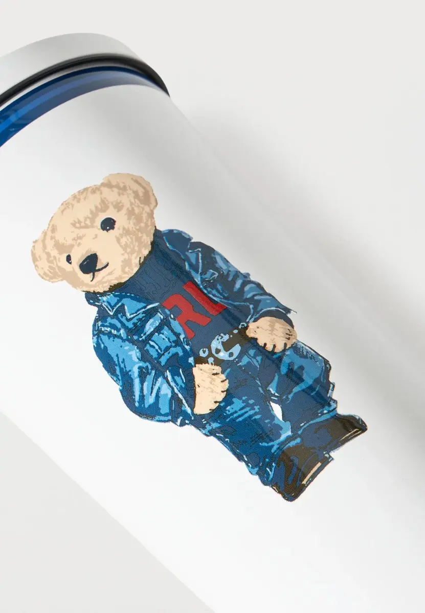 Polo Ralph Lauren Denim Bear Waterfles 0,72L - RVS - Wit/Multicolor