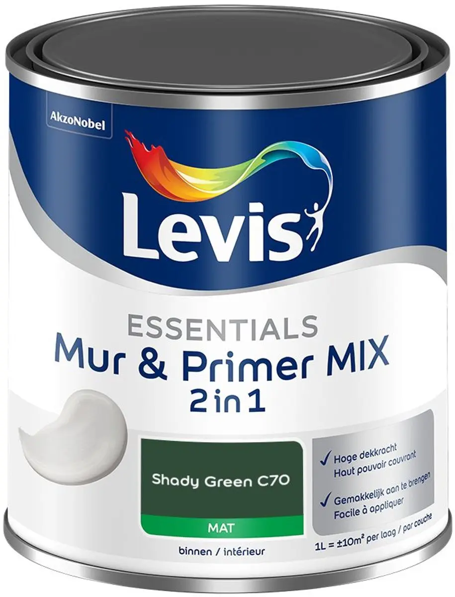 Levi's Essentials Mur & Primer Mix Shady Green C70 Mengverf 1L