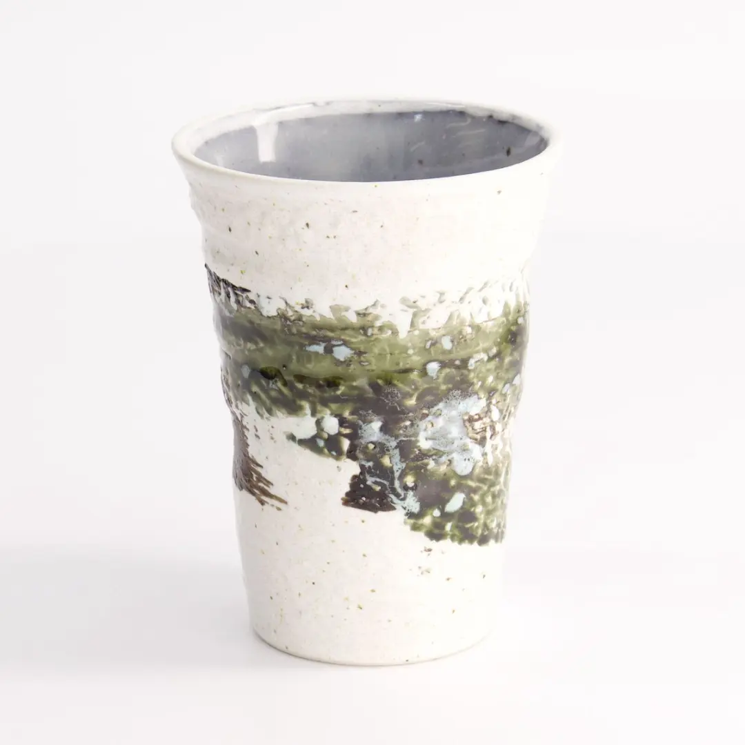 Tokyo Design Studio Craft Cup White Brush - Beker 280ml