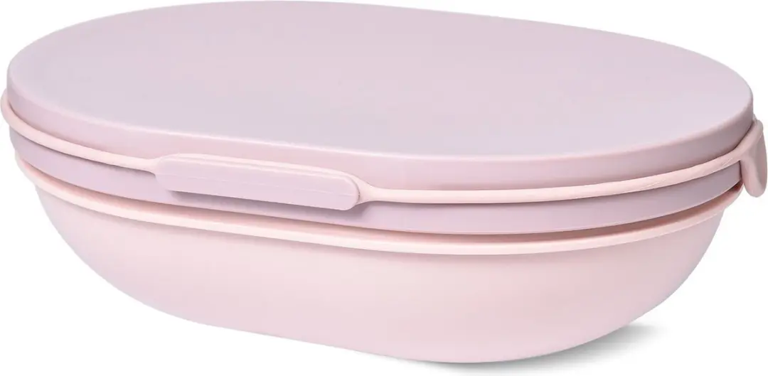 Hip Saladeschaal met Deksel 1,25L - Roze - 0810045880655