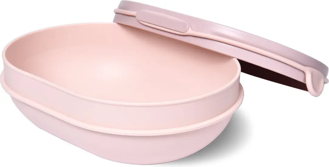 Hip Saladeschaal met Deksel 1,25L - Roze - 0810045880655